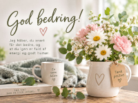Gratis god bedring-kort med varm hilsen